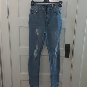 High waist fashion nova jeans